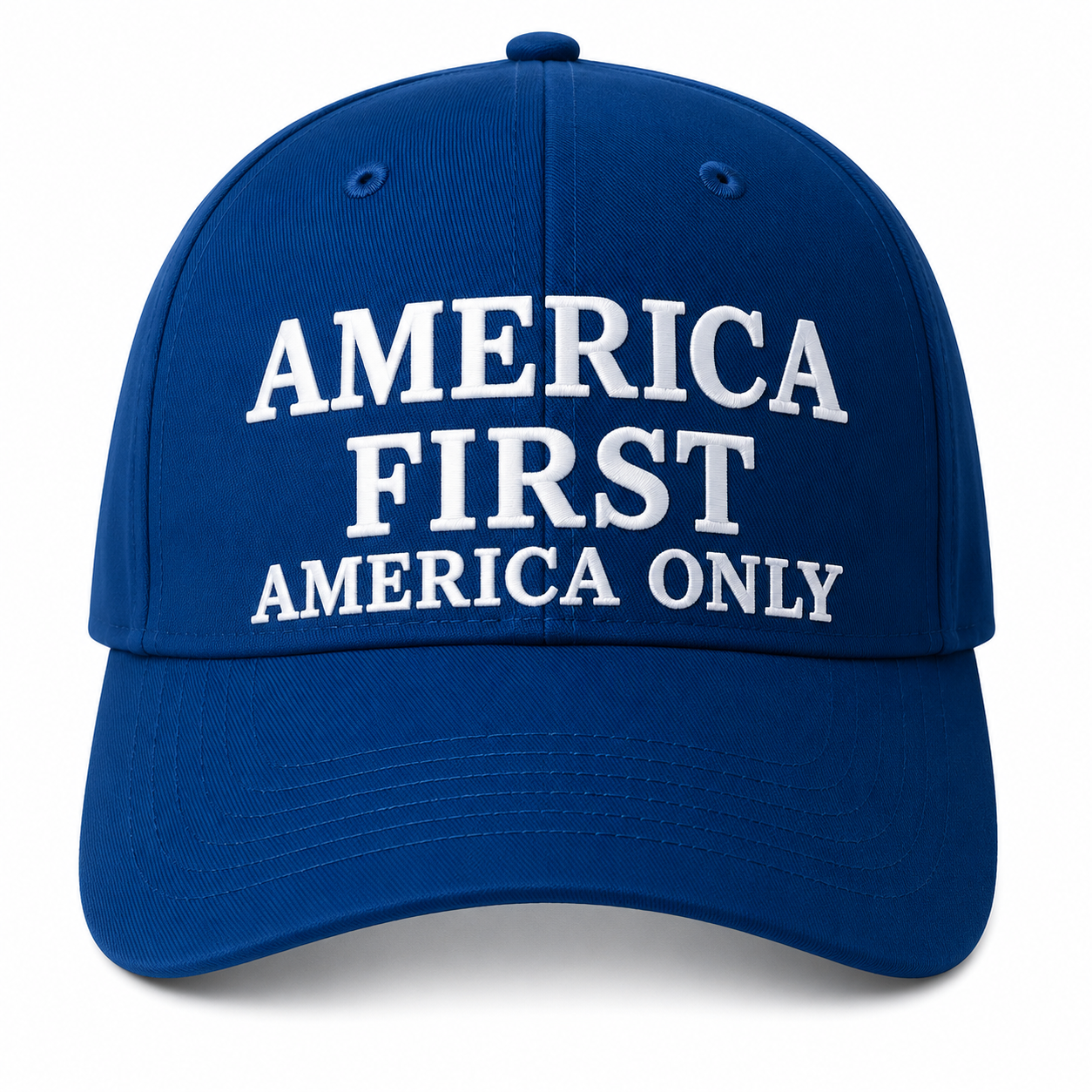 America First, America Only embroidered baseball cap